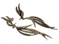 1950s Silver & Marcasite Drop Earrings