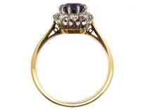 18ct Gold, Sapphire & Diamond Cluster Ring