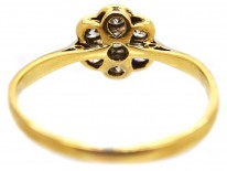 Edwardian 18ct Gold & Platinum, Diamond Cluster Ring