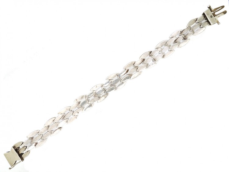 Art Deco Silver & Paste Bracelet