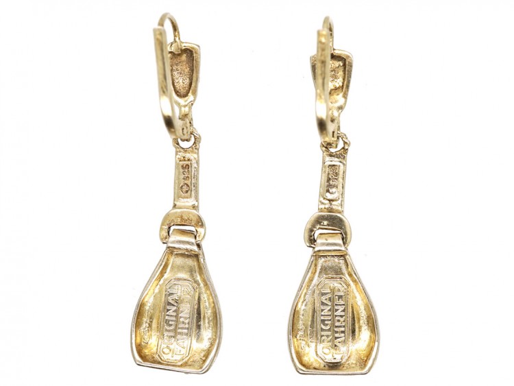Theodor Fahrner Silver & Marcasite Drop Earrings