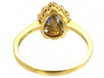 18ct Gold, Diamond & Heart Shaped Ceylon Sapphire Ring