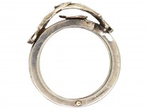 Silver Clasped Hands Opening Fede Ring