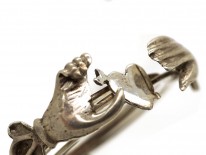Silver Clasped Hands Opening Fede Ring