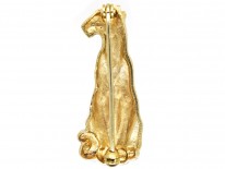 9ct Gold Panther Brooch