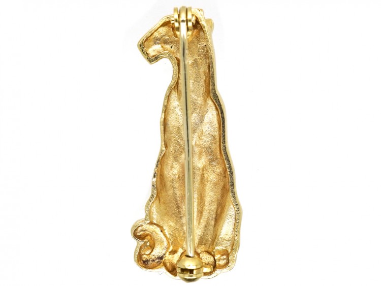 9ct Gold Panther Brooch