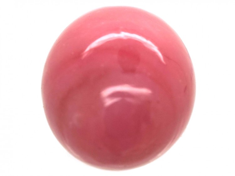 Spun Pink Glass Egg Charm