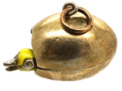 Edwardian Silver Gilt Egg with Chick Inside