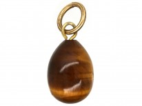 Tiger's Eye Egg Pendant