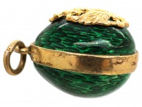 Green Enamel Russian Easter Egg