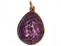 Enamel & Gold Fleur de Lys Easter Egg