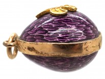 Enamel & Gold Fleur de Lys Easter Egg