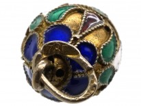 Russian Silver & Enamel Egg