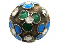 Russian Silver & Enamel Egg