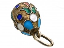 Russian Silver & Enamel Egg