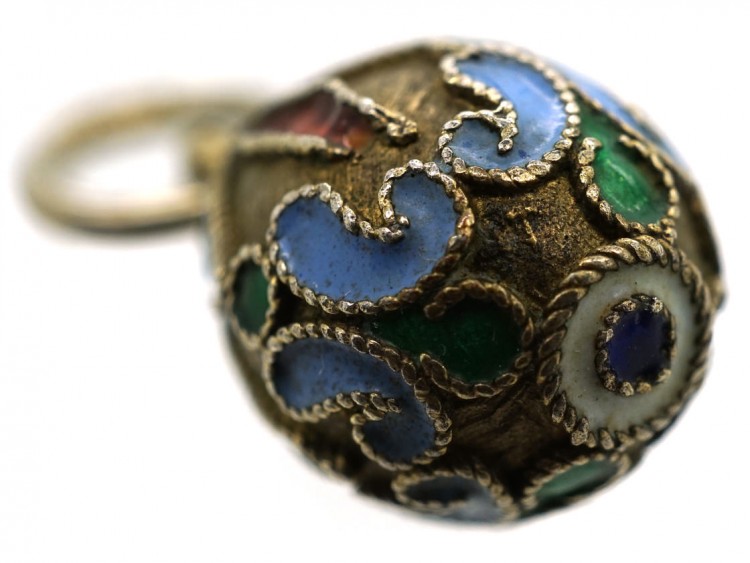 Russian Silver & Enamel Easter Egg