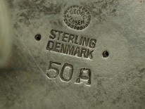 Georg Jensen Silver Double Leaf Earrings