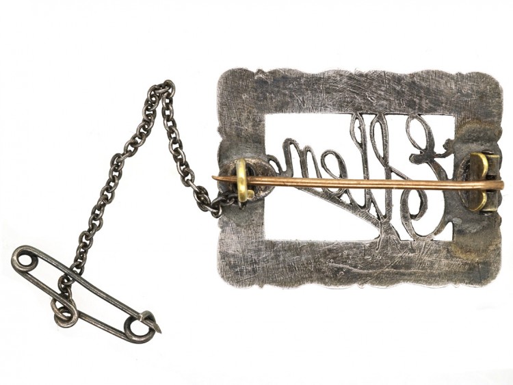 Edwardian Silver Name Brooch Ellen