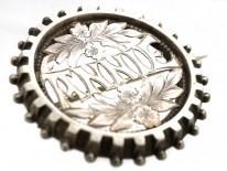 Victorian Silver Name Brooch Annie
