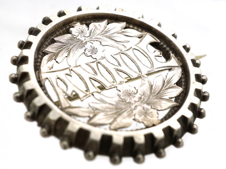 Victorian Silver Name Brooch Annie