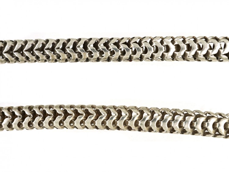 Victorian Silver Snake Chain