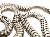 Victorian Silver Snake Chain