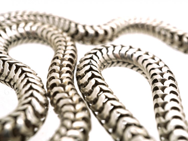 Victorian Silver Snake Chain