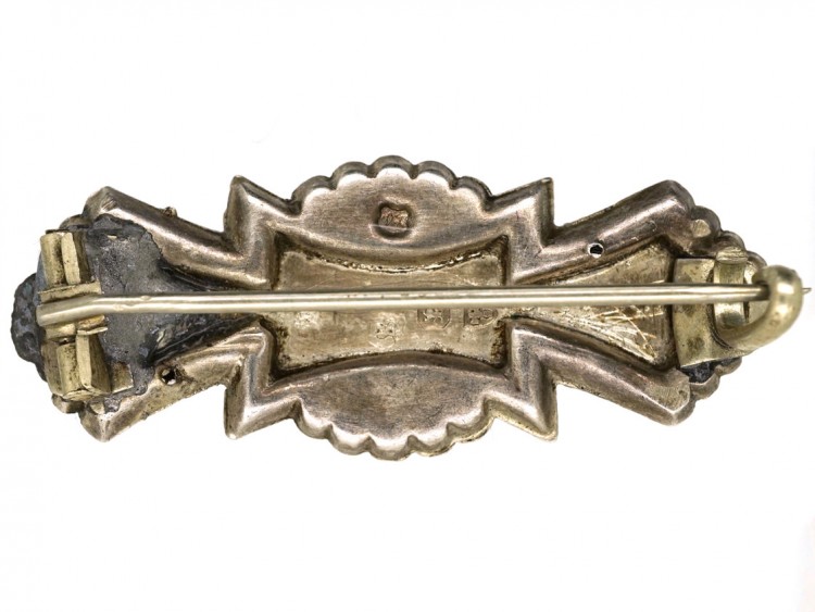 Edwardian Silver Name Brooch Minnie