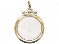 Edwardian Large Silver & Paste Locket Pendant
