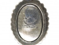 Silver & Marcasite Miniature Brooch With Bow Top
