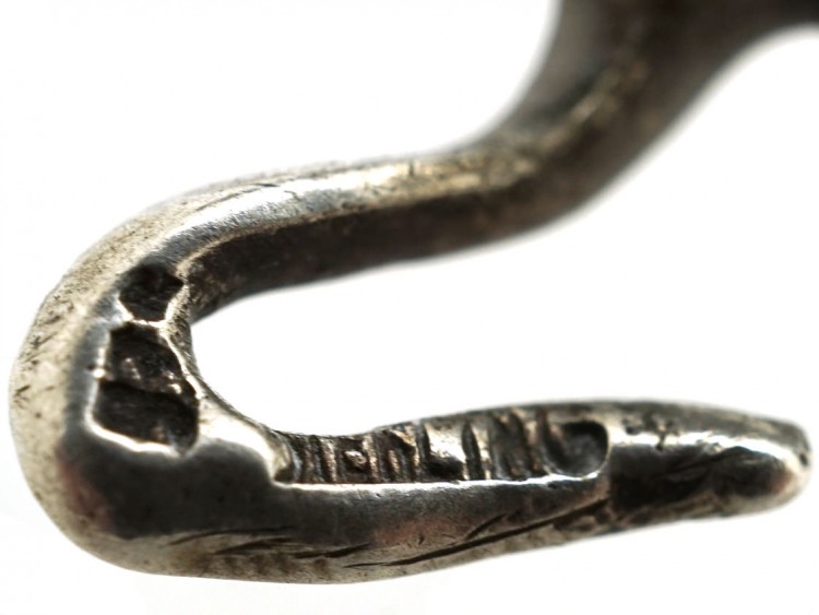 Small Silver & Paste Lizard Brooch