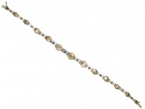 Art Deco Silver & Blister Pearl Bracelet