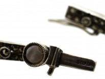 Art Deco Silver & Blister Pearl Bracelet