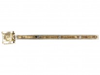 Silver & Marcasite Drop Pendant