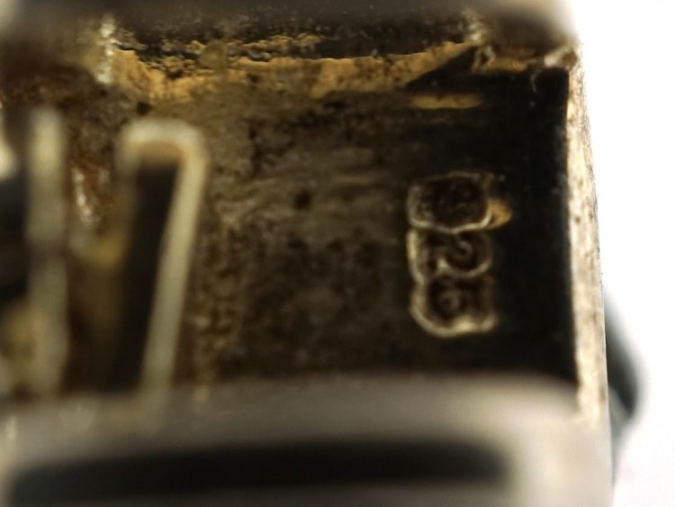 Silver & Marcasite Drop Pendant