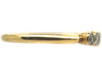 Edwardian 18ct Gold, Platinum & Five Stone Diamond Ring