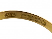 Edwardian 18ct Gold, Three Stone Ruby & Diamond Ring