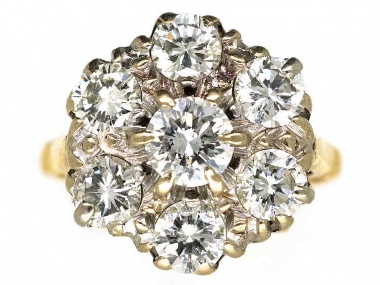 18ct Gold Diamond Cluster Ring