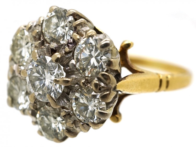 18ct Gold Diamond Cluster Ring