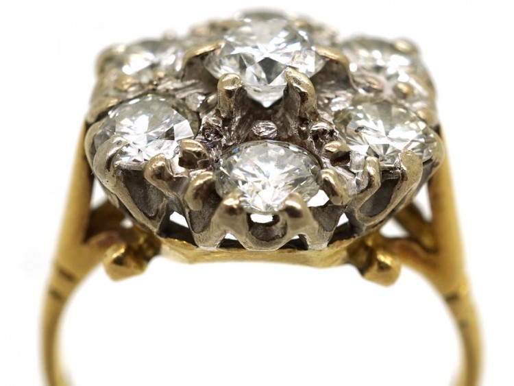 18ct Gold Diamond Cluster Ring