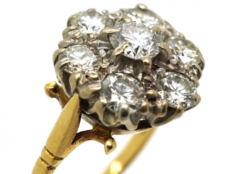 18ct Gold Diamond Cluster Ring