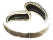 Silver & Marcasite Wave Design Ring