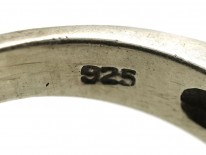 Silver & Marcasite Wave Design Ring