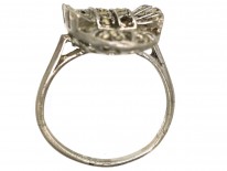 Art Deco Silver & Marcasite Oval Ring