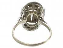 Art Deco Silver & Marcasite Oval Ring