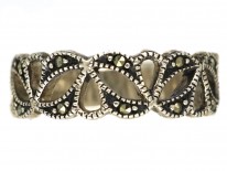 Silver & Marcasite Half Eternity Openwork Ring