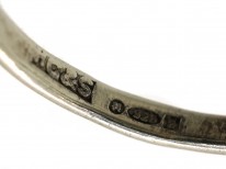 Silver, Connemara Marble & Marcasite Ring