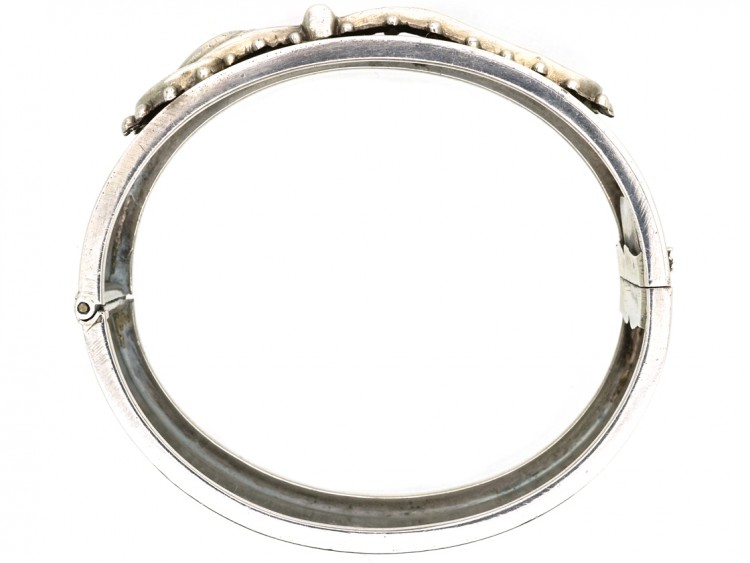 Victorian Silver Buckle Bangle