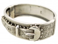 Victorian Silver Buckle Bangle