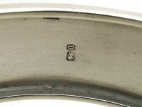 Victorian Silver Buckle Bangle